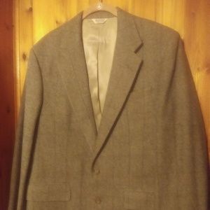 Wall Street Collection 100% Wool Men's Suit Blazer